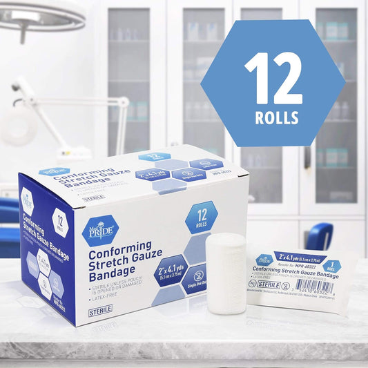Gauze Bandage Roll, 2"