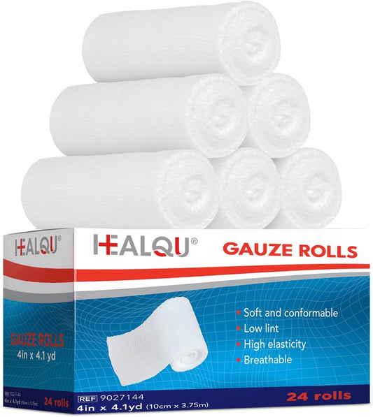 Gauze Bandage Roll, 4"