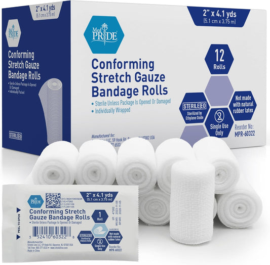 Gauze Bandage Roll, 2"